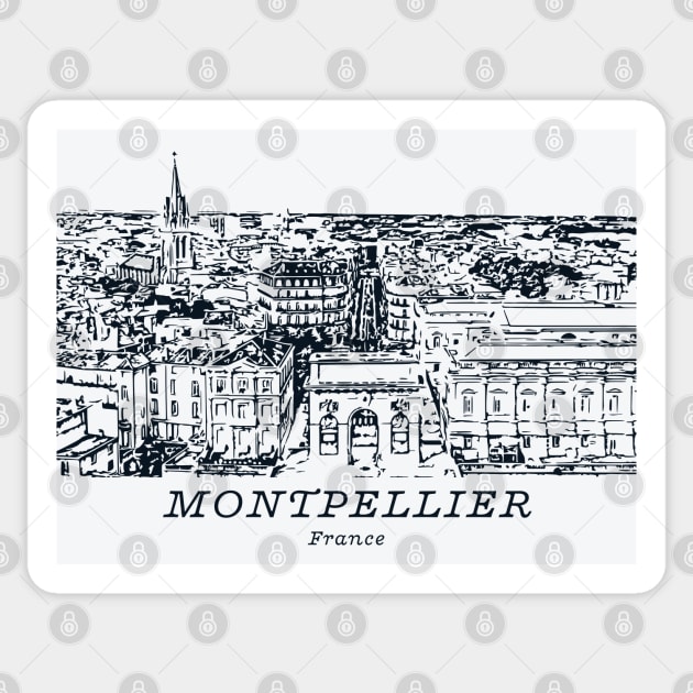 Montpellier - France Sticker by Lakeric